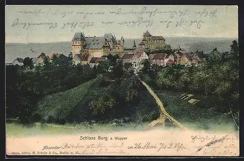 AK Burg a. Wupper, Schloss Burg