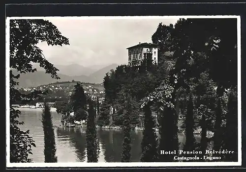 AK Castagnola-Lugano, Hotel-Pension Belvédère
