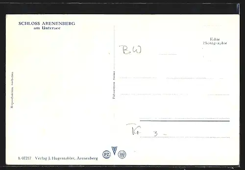 AK Arenenberg, Schloss Arenenberg am Untersee