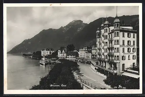 AK Brunnen, Ansicht mit Quai