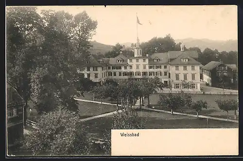 AK Weissbad, Parkanlagen vor dem Kurhaus