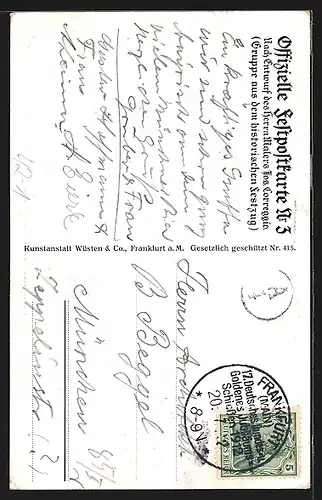 AK Frankfurt a. Main, 17. Deutsches Bundes- & goldenes Jubiläums-Schiessen 1912, Schützen