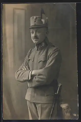 AK Österreichischer Gebirgsjäger in Uniform