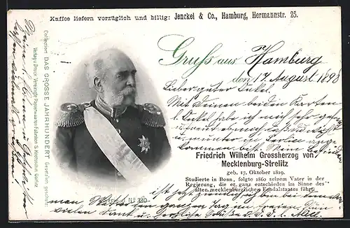 AK Friedrich Wilhelm, Grossherzog von Mecklenburg-Strelitz