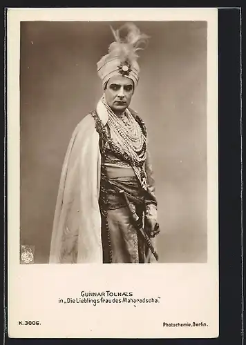 AK Schauspieler Gunnar Tolnaes in Die Lieblingsfrau des Maharadscha