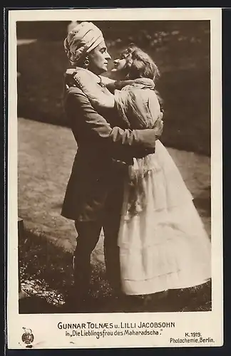 AK Die Lieblingsfrau des Maharadscha, Schauspielerin Lilli Jacobsson und Schauspieler Gunnar Tolnaes