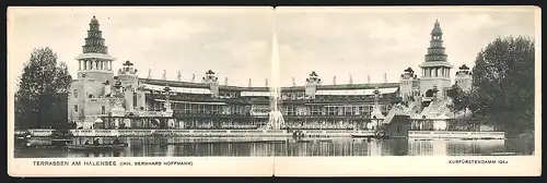 AK Berlin-Halensee, Terrassen am Halensee, Kurfürstendamm 124a