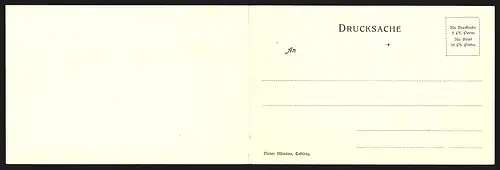 Klapp-AK Coblenz, Dampfer vor dem Ort, Panorama