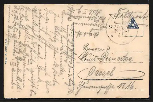 AK S.M.S. Ostfriesland auf hoher See