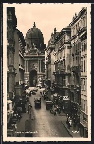 AK Wien, Strassenansicht vom Kohlmarkt