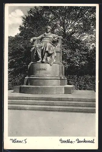 AK Wien, Goethe-Denkmal
