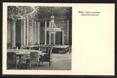 AK Wien, Budget-Ausschuss-Saal im Reichsratsgebäude