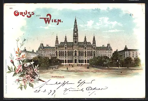 Lithographie Wien II, Rathhaus