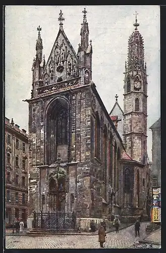 Künstler-AK Erwin Pendl: Wien, Maria Stiegen-Kirche