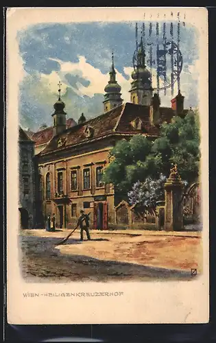 Künstler-AK Wien, Heiligenkreuzerhof