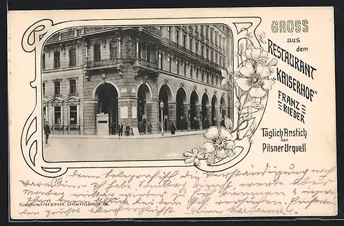 AK Wien, Restaurant Kaiserhof, Inh. Franz Rieder, Aussenansicht