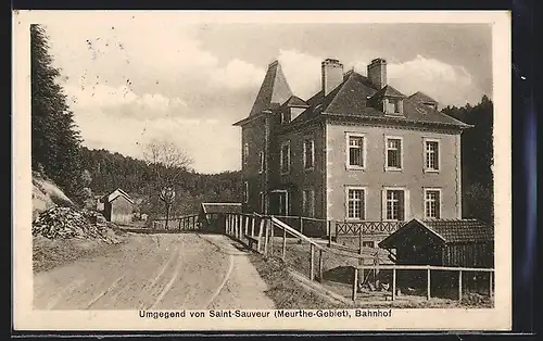 AK Saint-Sauveur, Bahnhof