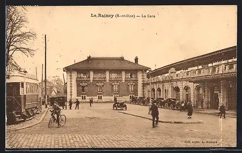 AK Le Raincy, La Gare, Bahnhof