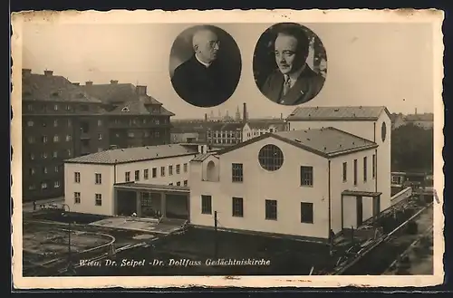 AK Wien, Dr. Seipel-Dr. Dollfuss Gedächtniskirche, Porträts