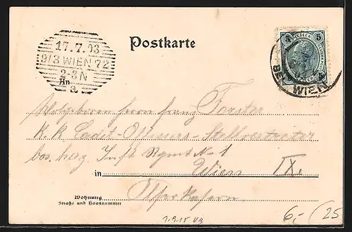 AK Wien-Mauer, Panorama von einer Freifläche aus