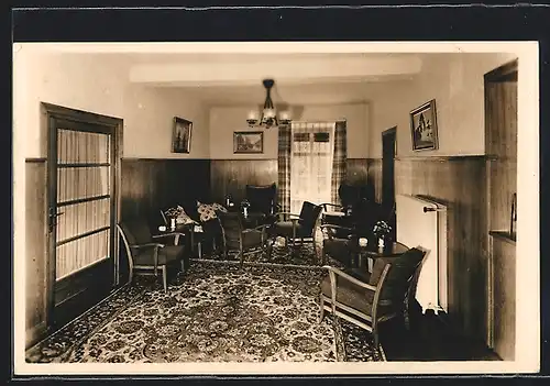 AK Wien-Mauer, Erholungsheim Haus am Wienerwald, Salon