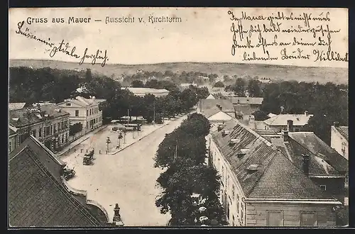 AK Wien-Mauer, Aussicht vom Kirchturm