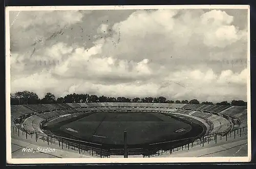 AK Wien, Stadion aus der Vogelschau