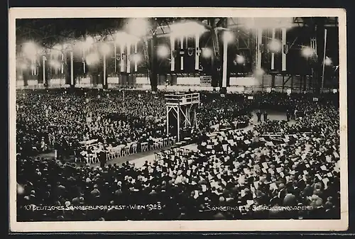 AK Wien, 10. Deutsches Sängerbundesfest 1928-Sängerhalle