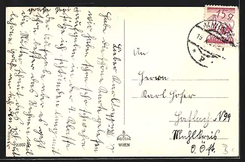 AK Wien, Marienbrücke mit Dianabad