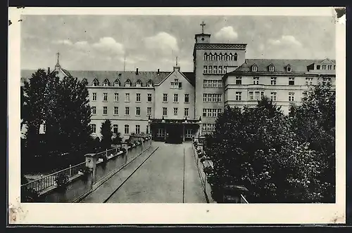 AK Trier, Auffahrt zum Krankenhaus der Barmherzigen Brüder