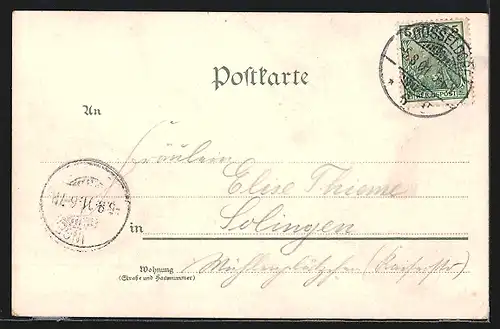 AK Düsseldorf, Die Rheinbrücke