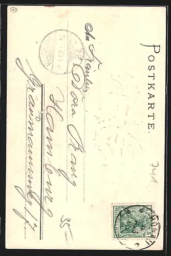 AK Märchen Lichtenstein, Georg von Sturmfeder zu Pferd