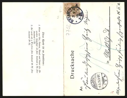 Klapp-AK Beuron, Gesamtansicht mit Kloster