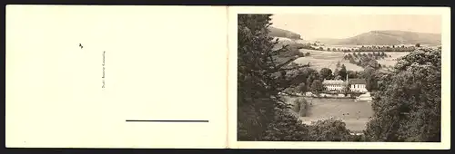 Klapp-AK Neuburg im Neckertal, Ansicht vom Hügel aus