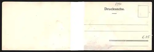 Klapp-AK Lindau, Panoramablick über den Hafen auf die Stadt