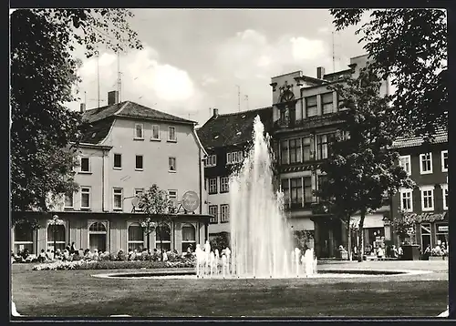 AK Erfurt, Springbrunnen an der Neuwerkstrasse