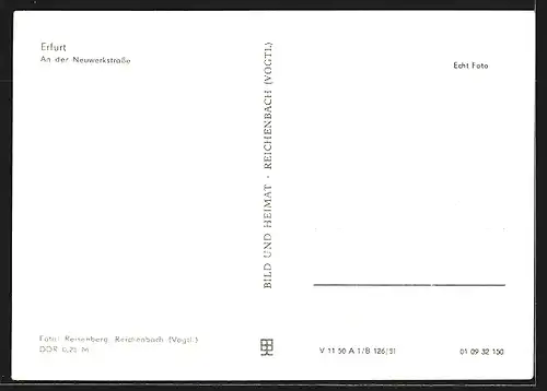 AK Erfurt, Springbrunnen an der Neuwerkstrasse