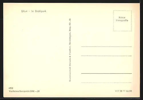 AK Erfurt, Konzertmuschel im Brühlpark