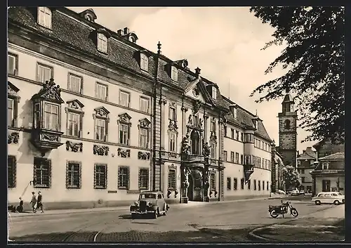 AK Erfurt, Regierungsstrasse mit Regierung