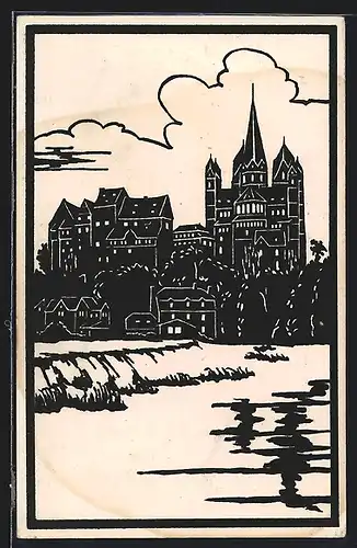 Künstler-AK Limburg, Dom und Schloss