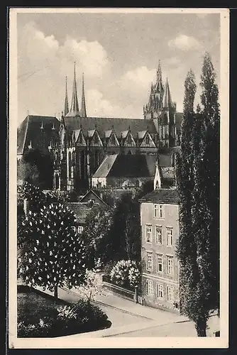 AK Erfurt, Blick zum Dom