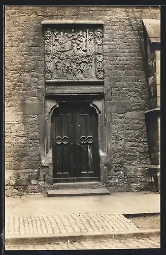 AK Erfurt, Barfüsserkirche, Portal der Saalfeltschen Kapelle