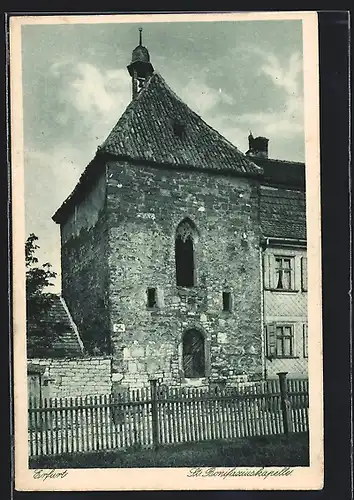 AK Erfurt, St. Bonifaziuskapelle