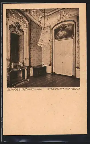 AK Benrath a. Rh., Schlafzimmer des Kaisers im Schloss
