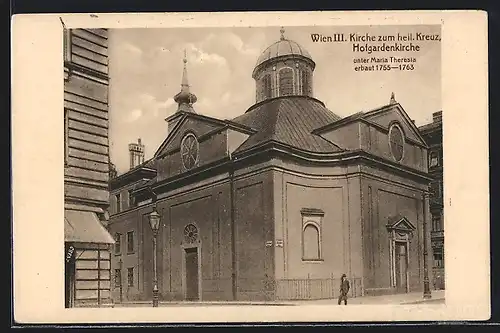 AK Wien, XXIII., Internationaler Eucharistischer Kongress 1912, Kirche zum heiligen Kreuz, Hofgardenkirche