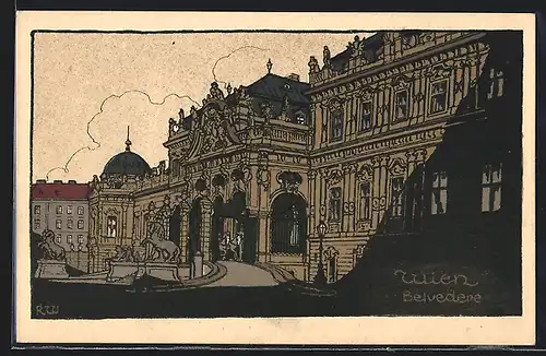 Künstler-AK Wien, Belvedere