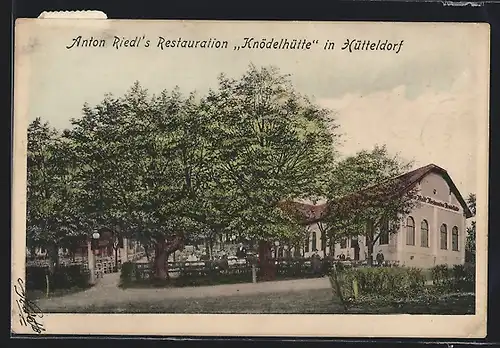AK Wien-Hütteldorf, Anton Riedl`s Restaurant Knödelhütte