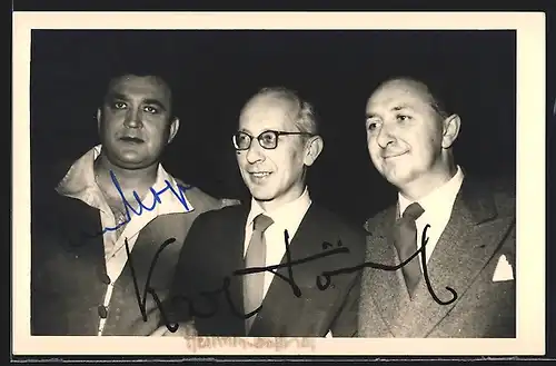 AK Opernsänger Hans Hopf und Karl Dönch mit original Autograph