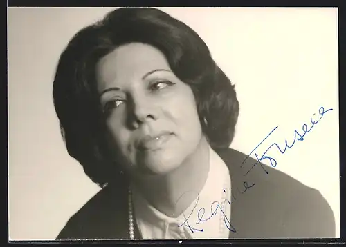 AK Opernsängerin Regina Fonseca, original Autograph