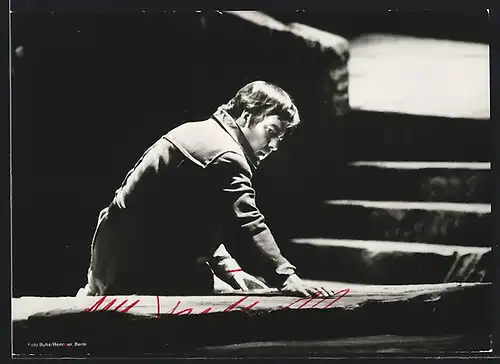 AK Opernsänger Gerd Feldhoff auf der Bühne, mit original Autograph